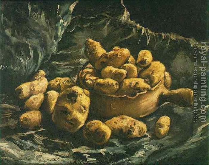 Vincent Van Gogh : Still Life with an Earthen Bowl and Potatoes